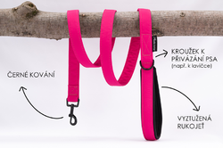 Vodítko do ruky jednobarevné růžové