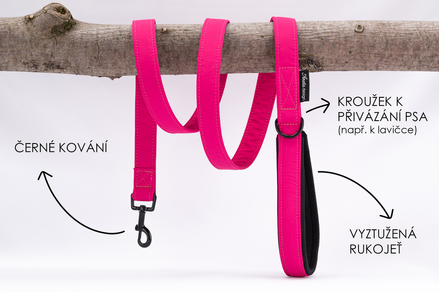 Vodítko do ruky jednobarevné růžové