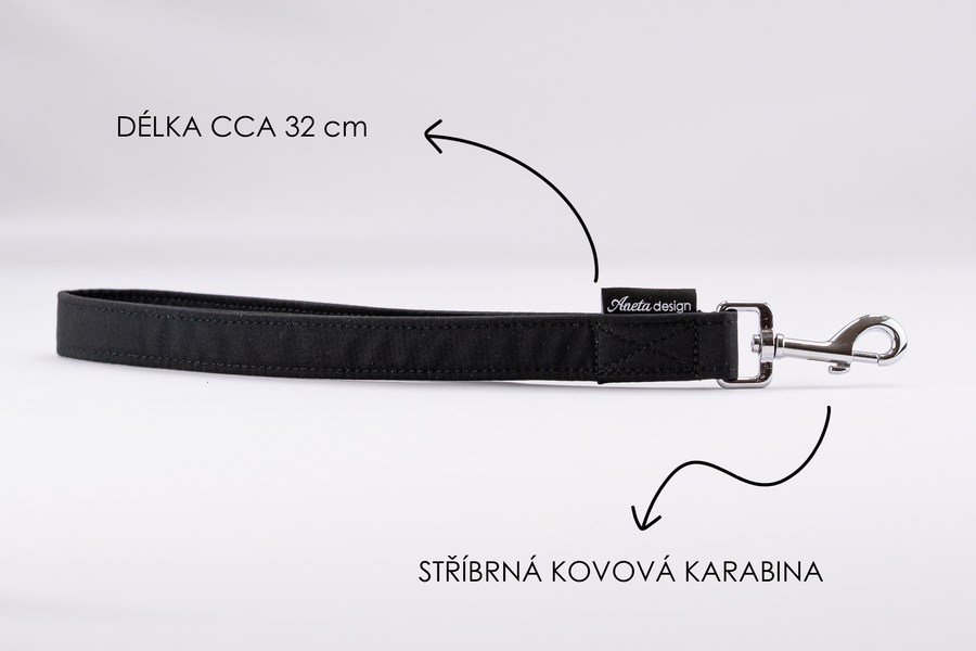 Ručka jednobarevná černá